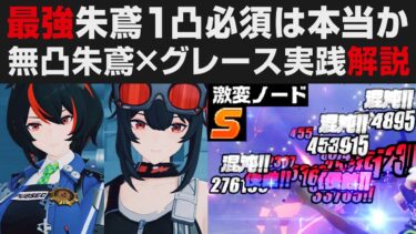 【ゼンゼロ初心者向け】【ゼンゼロ】朱鳶は1凸必須なのか？無凸朱鳶×グレースで激変実践解説・強い立ち回り方のコツ&使い方・最強混沌活用【ゼンレスゾーンゼロ・攻略・考察】初心者講座・ニコ