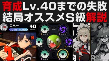 【ゼンゼロ攻略法】【ゼンゼロ】レベル40までに育成で失敗した事と注意点まとめ・結局オススメの恒常S級は誰か・S級シグナル確定ガチャ引き【ゼンレスゾーンゼロ・攻略・考察・検証】初心者講座・CD厳選