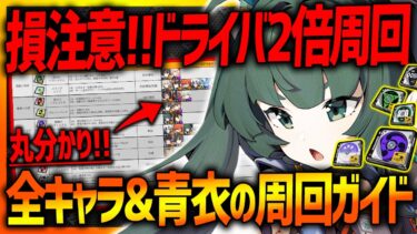 【ゼンゼロ+キャラ】【ゼンゼロ】ドライバ2倍損注意!!全キャラ&青衣のドライバ周回ガイド!!【ゼンレスゾーンゼロ ZZZ】