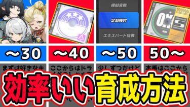 【ゼンゼロ+コツ】【ゼンゼロ永久保存版】各レベル別 ムダのない育成方法まとめ。【しどうちゃん】【ゼンレスゾーンゼロおすすめ育成・装備・編成・攻略】