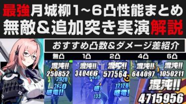 【ゼンゼロ+おすすめ】【ゼンゼロ】月城柳の1~6凸実演解説・オススメ凸数＆ダメージ差について・便利な無敵判定【ゼンレスゾーンゼロ・攻略・考察・検証】先行プレイ